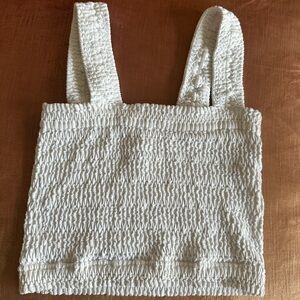 White Niki Biki Stretchy tank